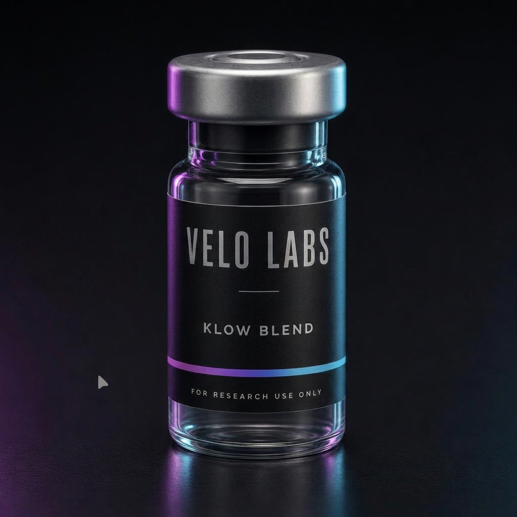 Velo Labs Klow Blend research peptide vial