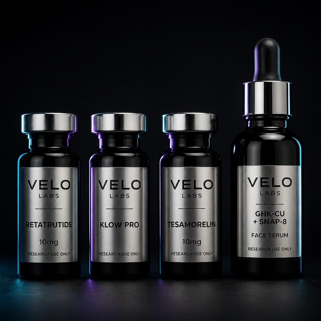 Velo Labs Warrior Stack research peptide vial